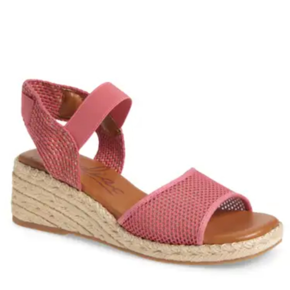 Zodiac Noreen Espadrille Wedge Sandal Ultra Pink